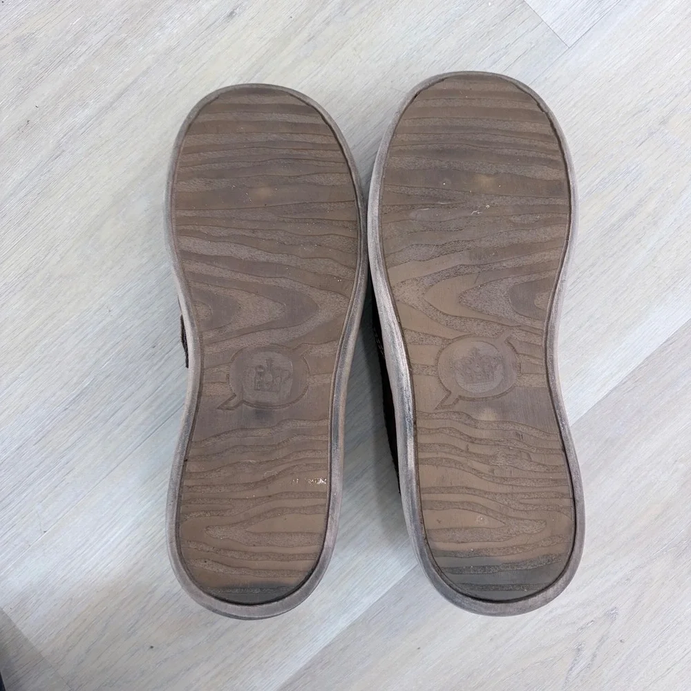 Born Mens Brown Leather Slip On Loafers‎ Shoes BM0015887 Size 11 44